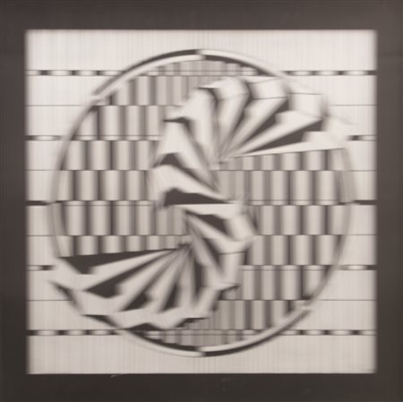 Guido Baldessari Struttura in Divenire, 1972, tecnica mista su cartoncino...