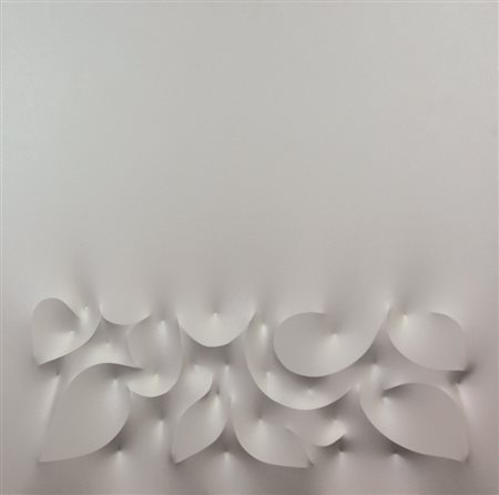 Giuseppe Amadio MAQEI, tela estroflessa, cm. 80x80, firmato e intitolato al...