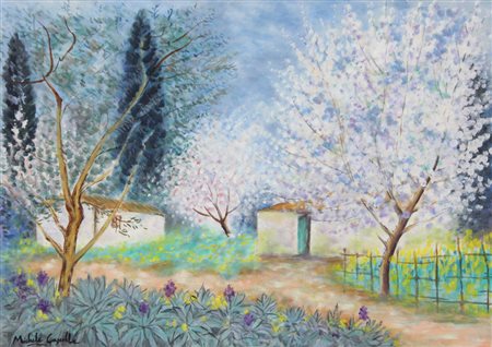 Michele Cascella Casa Colonica Abruzzese, 1980-83 ca., olio su tela, cm....