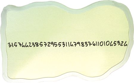 Michelangelo Pistoletto Frattale 1999/2000, specchio e smalto, cm. 77x56,...