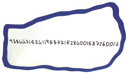 Michelangelo Pistoletto Frattale 1999/2000, specchio e smalto, cm. 77x53,...