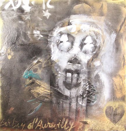 Giosetta Fioroni Barbey d'Aurevilly, 2008, tecnica mista e applicazioni...