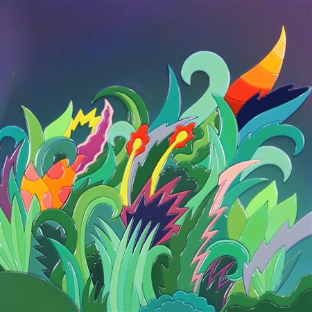 Massimo Sansavini Erba Voglio, incastri di legno laccati e lucidati su...