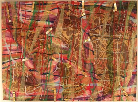 Matilde Mulè Rosa Tea, tecnica mista su tavola, cm. 50x70