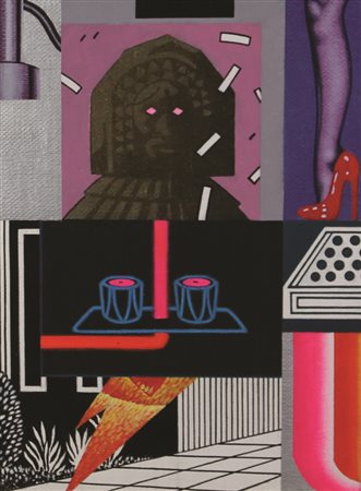 Sergio Sarri La Vergine di Norimberga, 2004, acrilico su tela, cm. 40x30,...