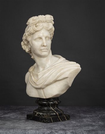  
Busto virile  Italia, XX secolo
 Altezza x larghezza x profondità: 45 x 34 x 16 cm