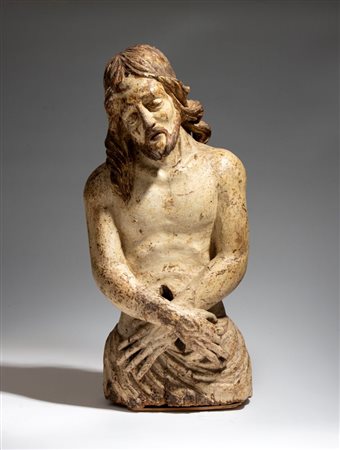  
Cristo ligneo Area bolognese, XVI-XVII secolo
 Altezza x larghezza x profondità: 65 x 30 x 22 cm