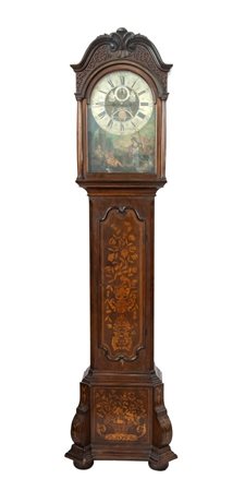 PAULUS BRAMER (1730-1760 circa)  
Orologio a torre olandese Amsterdam, metà XVIII secolo
 Altezza x larghezza x profondità: 242 x 66 x 31 cm.