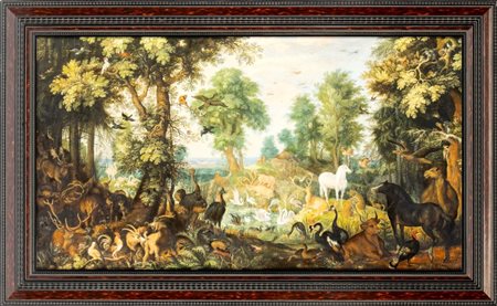  
Quadro Paradiso terrestre XX secolo
 Altezza x larghezza: 72 x 116 cm