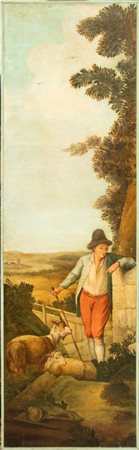  
Dipinto olio su tela XX secolo
 Altezza x larghezza: 280 x 86 cm
