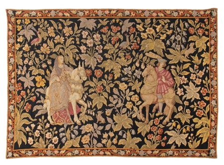  
Arazzo in stile fiammingo Francia, XIX secolo
 Altezza x larghezza: 112 x 157 cm