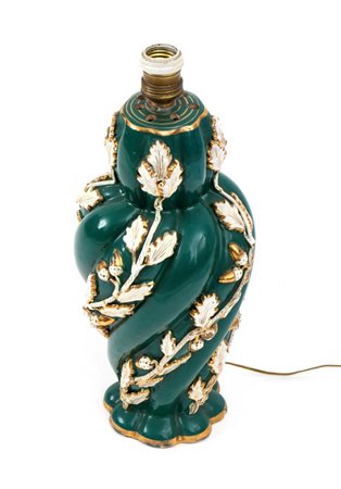  
Lampada italiana in ceramica, Deruta anni' 70
 Altezza x diametro: 36x19 cm.