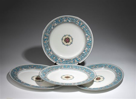  
Servizio da tavola in porcellana  "Florentine turquoise" manifattura di Wedgwood  Inghilterra, XX secolo
 