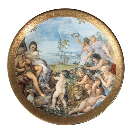  
Piatto in porcellana Meissen XX secolo
 Diametro: 45 cm