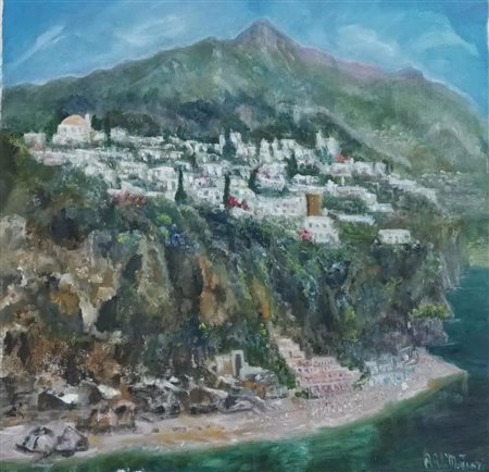 ROSA RAFFAELLA MONTUORI, Positano, scorcio spiaggia di Fornillo, 2026