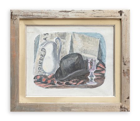 CRISTOFORO DE AMICIS (1902-1987) - Le chapeau melon