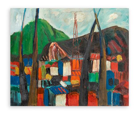 LEONARDO SPREAFICO (1907-1974) - Paesaggio in collina, 1971