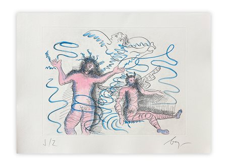 ENRICO BAJ (1927-2003) - Paradiso Perduto: creature e mondi, 1986
