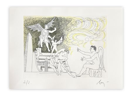 ENRICO BAJ (1927-2003) - Paradiso Perduto: Abdiel, 1986