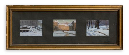 ERCOLE GARAVAGLIA (1866-1935) - Lotto unico di 3 opere