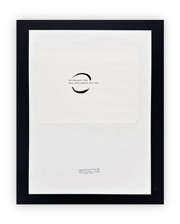 UGO CARREGA (1935-2014) - Per formulare l'idea della mente compatta nella mano