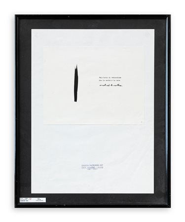 UGO CARREGA (1935-2014) - Nell'atto di mediazione fra la mente e la mano io articolo le scritture