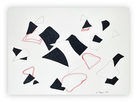 GINO BOGONI (1921-1990) - Senza Titolo (Riflessi d'ombre), 1974
