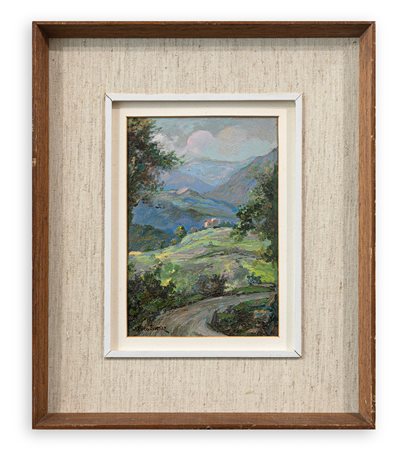 ENRICO SOTTILI (1890-1977) - Armonie Intelvesi. Da Pellio Sup. Tramonto