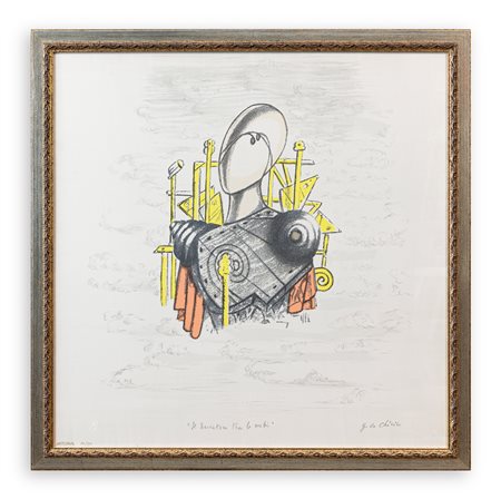 GIORGIO DE CHIRICO (1888-1978) - Il trovatore tra le nubi