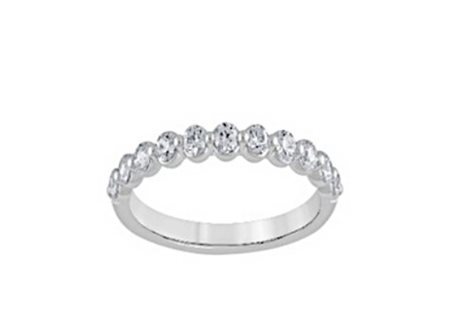 ANELLO IN ORO BIANCO CON DIAMANTI PER 0,5 CT - 438 LG