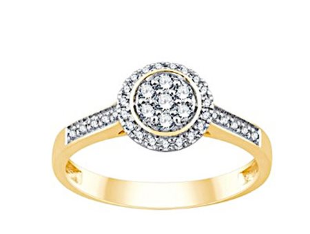 ANELLO IN ORO CON DIAMANTI NAT 18KURALI PER 0,20 CT