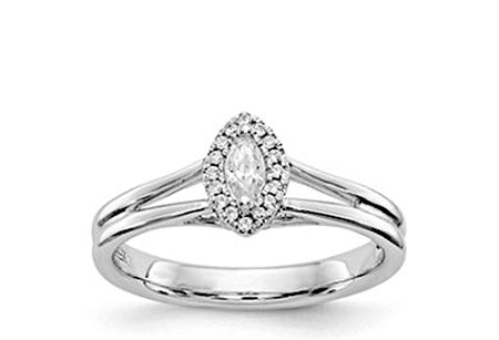 ANELLO IN ORO CON DIAMANTI NATURALI PER 0,31 CT
