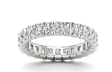 ANELLO IN ORO BIANCO 18K CON DIAMANTI PER 2,60 CT - 473 LG 18K