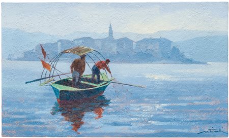 Bruno Artioli (1943 - 2000)
Lago Maggiore - Isola pescatori, 1990
