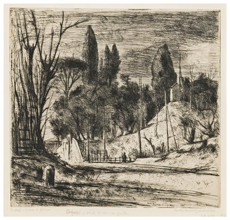 Lino Bianchi Barriviera (1906 - 1985)
Cipressi a Monte Mario, 1944