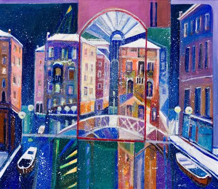 Adriano Piotto (1952)
Neve nel crepuscolo veneziano, 2006