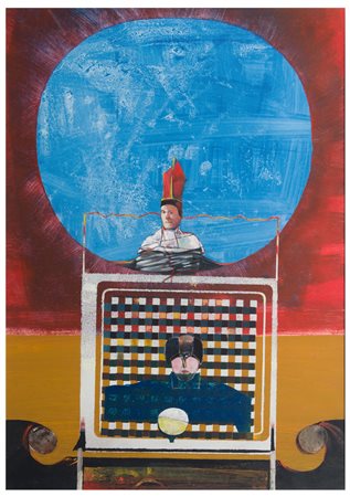 Luigi Rincicotti (1941 - 2024)
Cardinale e tavolo gioco, 1984