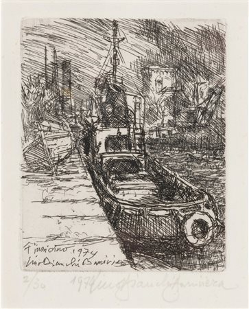 Lino Bianchi Barriviera (1906 - 1985)
Fiumicino, 1974
