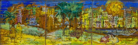 Gabriella Pandolfi (1939), per Franceschini, Pesaro
Scena di paese
