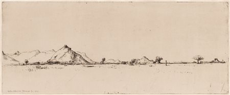 Lino Bianchi Barriviera (1906 - 1985)
La piana e i monti Tessenèi, 1939