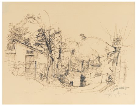 Lino Bianchi Barriviera (1906 - 1985)
A lato della via Appia Nuova, 1953