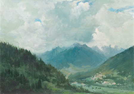 Guglielmo Veronesi (XX secolo)
Temporale in valle, 1965
