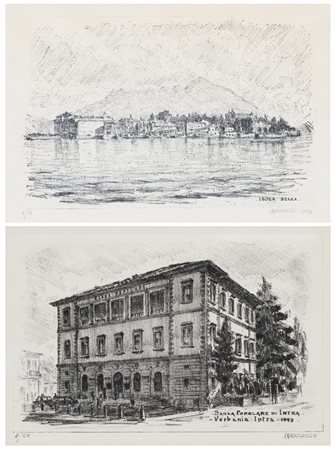 Vincenzo Ferrario (1913 - 2008)
Isola Bella e Banca Popolare di Intra, 1973