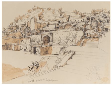Lino Bianchi Barriviera (1906 - 1985)
Gli scavi di Baia, 1955