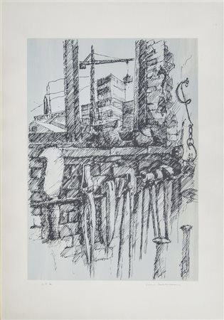 Renzo Barbarossa (1935 - 2013)
Scorcio urbano