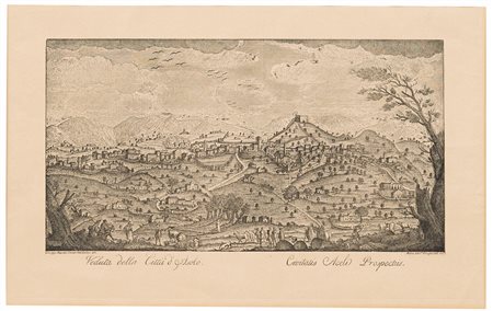 Marco Sebastiano Giampiccoli (1737 - 1809), da
Veduta della città d’Asolo