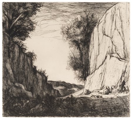 Lino Bianchi Barriviera (1906 - 1985)
Lalibelà. Scavo intorno a Bièt Amànu' el, 1940 circa