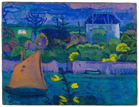 Gino Rossi (1884 - 1947)
Canale con vela a Burano, 1912 circa