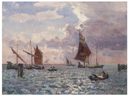 Beppe Ciardi (1875 - 1932)
Vento in laguna, Venezia