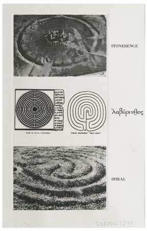 Joe Tilson (1928 - 2023)
Stonehenge, spiral, 1977